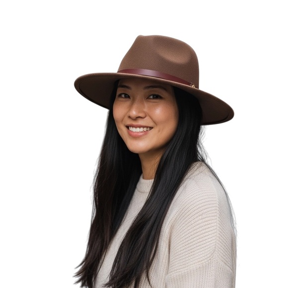 Rag & Bone Floppy Brim Wool Fedora Hat Pecan Brown Small - Picture 1 of 6